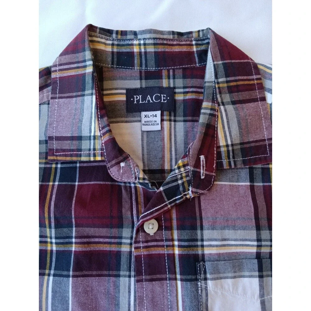 The Children place Bundle of 5 Long sleeve button up shirt size XL 14